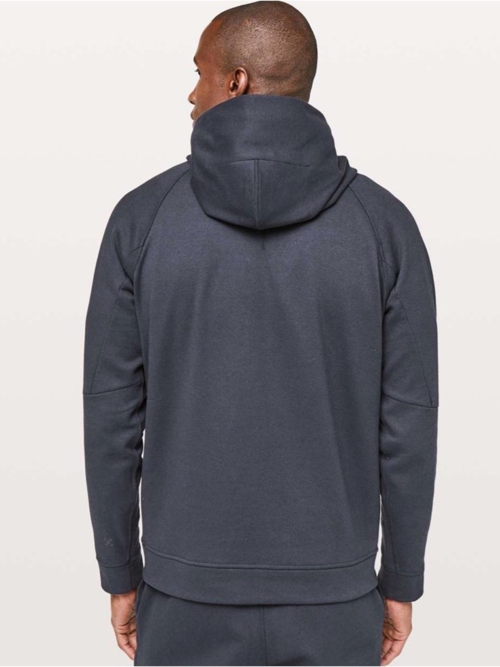 Men's Lululemon City Sweat Pullover Hoodie in Heathered Nautical Navy - Picture 2 of 15